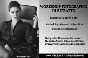 Workshop fotografico di ritratto in studio 12 aprile 2015